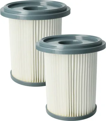 Produktbild von vhbw 2 Staubsaugerfilter kompatibel mit Philips FC8724, FC8724/01, FC8732/01, FC8720, FC8730, FC8722 Staubsauger - HEPA-Filter Weiß Dunkelgrau