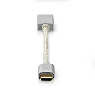 Produktbild von Nedis CCTB61710AL015 USB Kabel 0,15 m USB 3.2 Gen 1 (3.1 Gen 1) USB C USB A Aluminium (CCTB61710AL015)