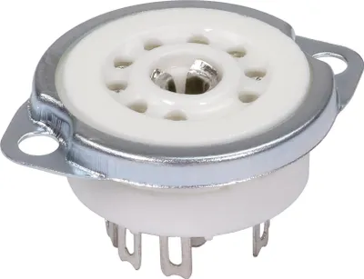 Produktbild von 9-Pin Röhrensockel mit Lötfahne