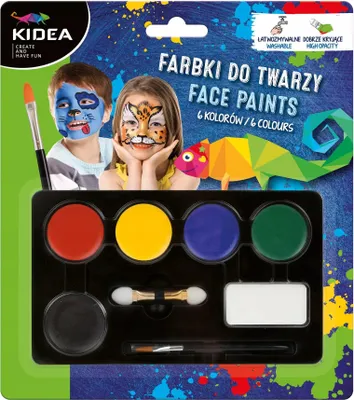 Produktbild von Gesichtsfarben 6 Farben Kidea 8944