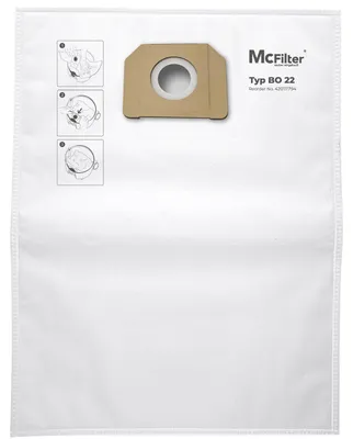 Produktbild von McFilter | 5 Staubsaugerbeutel passend für Bosch GAS 35 L AFC, GAS 35 M AFC und GAS 35 L SFC+ 2607432037, 5 St., Vliesbeutel extra reißfest