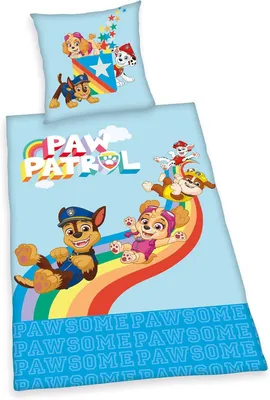 Produktbild von "Paw Patrol" Bettwäsche, 100% Baumwolle ( Linon ), 80x80 cm + 135x200 cm