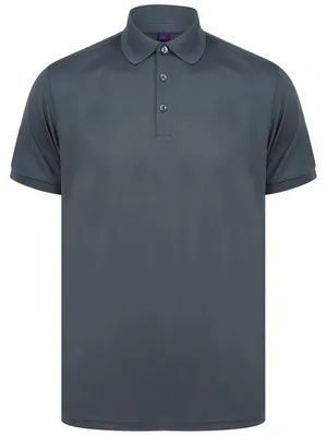 Produktbild von Henbury - Poloshirt für Herren, Recyceltes Polyester LT5001 (S) (Holzkohle)