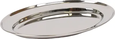 Produktbild von Argon Ta Ovale Servierplatte aus Edelstahl – 35 cm x 24 cm