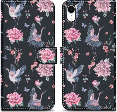 Obrázek produktu pro Cadorabo Ochranné pouzdro pro Apple iPhone XR Case Design Black Mobile Case Cover Case Magnetic Case Cover