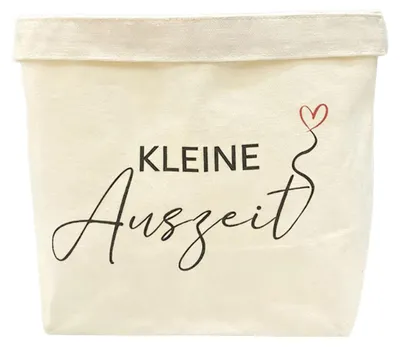 Canvas-Aufbewahrungskorb für Brot, weiß, 30x23,5 cm