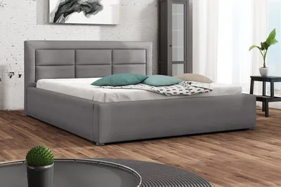 Obrázok produktu pre Manželská posteľ s roštom 160x200 PALIGEN 2 - šedá 2