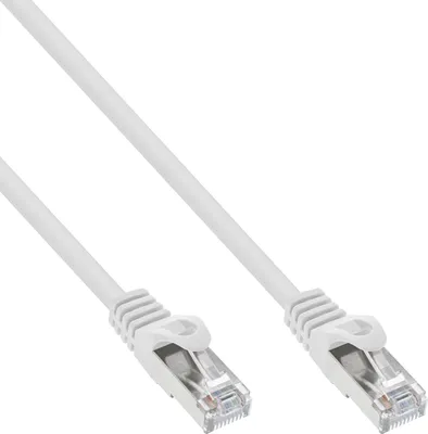Produktbild von InLine Patchkabel, SF/UTP, Cat.5e, weiß, 1,5m, 1,5 m, Cat5e, SF/UTP (S-FTP), RJ-45, RJ-45, Weiß