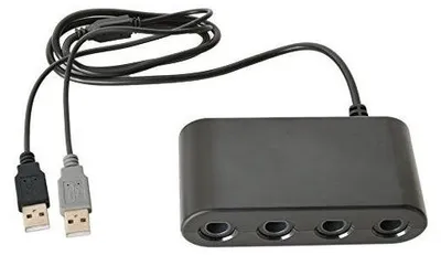 Image de Adaptateur pour connecter une manette GameCube (4 ports) à une console Wii U ou Switch (NSW)