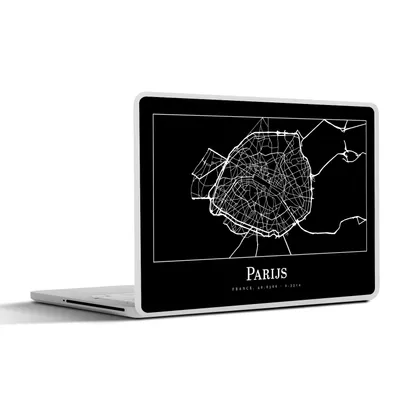 Produktbild von MuchoWow® Laptop Aufkleber Sticker Cover Paris - Karte - Stadtplan 30x22 cm - Laptop-Sticker