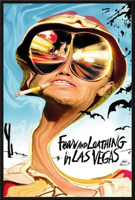 Immagine prodotto di Paura e delirio a Las Vegas - Poster - Key Art + cornice a incastro, Shinsuke® Maxi in plastica nera, lastra in acrilico