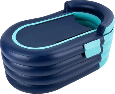 Produktbild von Aufblasbare Badewanne, tragbares Design, hohe Tragfähigkeit, Blau