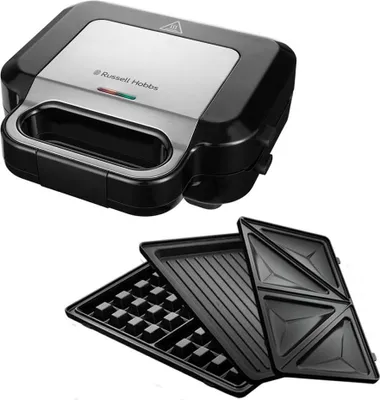 Immagine prodotto di RUSSELL HOBBS Tostapane per sandwich Ferro per waffle Griglia a contatto Creazioni di elettrodomestici 3 in 1
