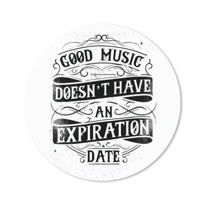 Produktbild von MuchoWow® Mauspad Mousepad Musik - Retro - Weiß 50x50 cm - Mousepads - Maus Mat - Pad - Mausunterlage - Vinyl