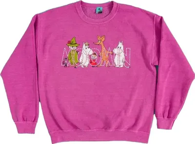 Image de Moomin - Sweatshirt pour homme/femme unie, Lavé, 80. TT866 (M) (Rouge)