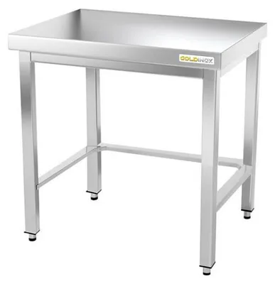Zdjęcie produktu dla Stół roboczy ze stali nierdzewnej, wymiar 800 x 500 mm, wzmocniony, seria PREMIUM - GOLDINOX