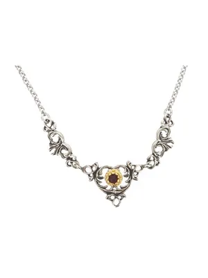 Produktbild von Miamar 1043 Damen Collier Sterling-Silber 925 Silber Rot 49 cm