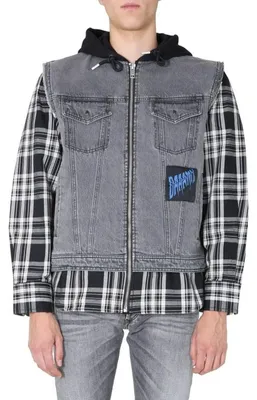 Produktbild von Diesel Herren "J-Ruben Jacket" Kapuzenjacke Jeans Jacke Grau