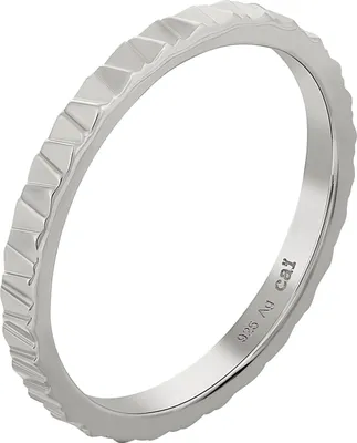 Produktbild von Cai Ring 925 Silber rhodiniert Muster Stacking 41184892190814