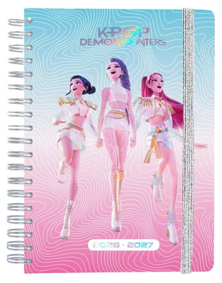 Zdjęcie produktu dla Kalendarz tygodniowy "KPop Demon Hunters" na lata 2026/2027, format A5
