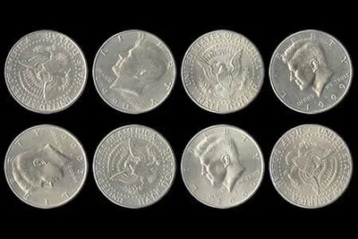 Productafbeelding van Magic money munt 1/2 dollar aguile (per 8)
