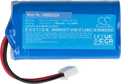 Produktbild von vhbw Akku kompatibel mit Ecovacs Winbot W836, W950, W920, W880, W830, W835, W850, W930, 880 Home Cleaner Heimroboter (700 mAh, 14,8 V, Li-Ion)