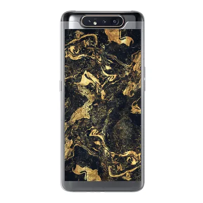 Produktbild von MuchoWow® Handyhülle Schutzhülle Hülle für Samsung Galaxy A80 Marmor - Luxus - Gold Silikon Softcase Handy Hülle - Schutzdeckel