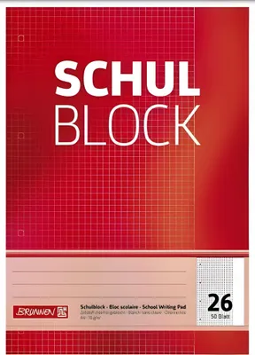 Produktbild von Schulblock DIN A4 Lineatur 26