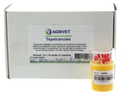 Productafbeelding van Agrivet Tepelcanules in zalf 10st.