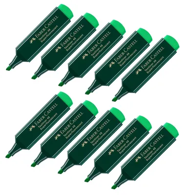 Produktbild von Faber-Castell - Textmarker Textliner 48, Neon Grün, 10 Stück