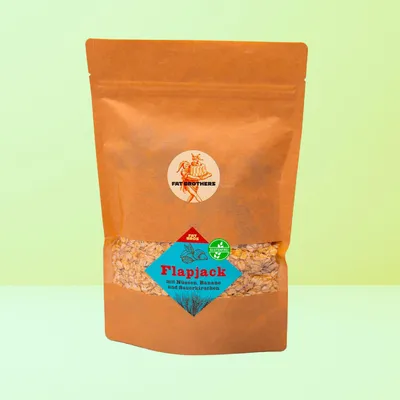 Produktbild von Glutenfreie Hafer Müsliriegel Flapjack Backmischung