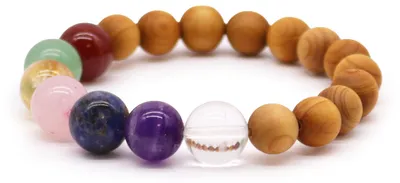 Imagen del producto de Pulsera de Cedro - 7 chakras