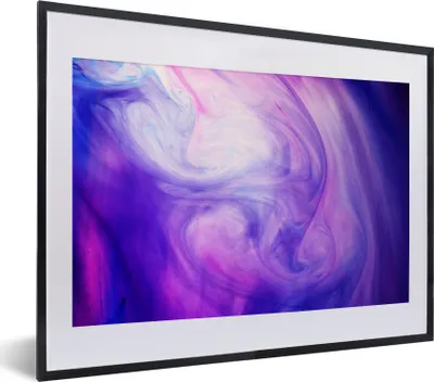 Produktbild von MuchoWow® MuchoWow® Gerahmtes Poster Malerei - Abstrakt - Design 40x30 cm - Poster mit zchwarzem Bilderrahmen - Bilderrahmen - Poster im Rahmen