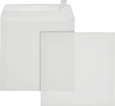 Immagine prodotto di ÖKI 41862 ÖKI Briefumschläge quadratisch ohne Fenster transparent 500 St.