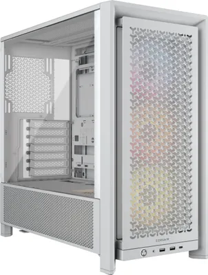 Produktbild von CORSAIR Geh Midi FRAME 4000D RS ARGB Mid-Tower, White