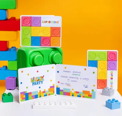 Zdjęcie produktu dla Zaproszenia z kopertami na przyjęcie urodzinowe 6 szt