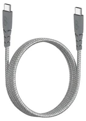 Obrázek produktu pro Force Power, Ultra zesílený kabel USB-C/USB-C, 1,2 m, 3 A, šedý, šedý