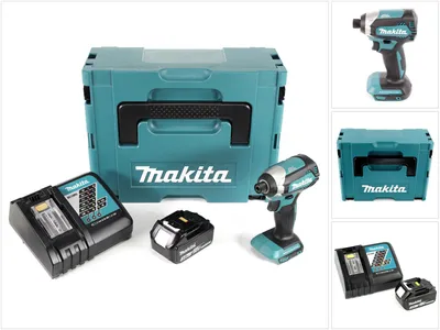 Immagine prodotto di Makita DTD 153 RF1J 18 V Avvitatore ad impulsi brushless a batteria in valigetta Makpac + 1x Batteria BL 1830 3,0 Ah + Caricatore DC 18 RC