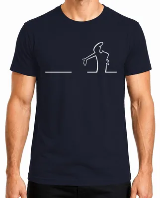Immagine prodotto di Maglietta Balum La Linea Lui Osvaldo Cavandoli Cartoon Balum Balum da uomo, Navy, L