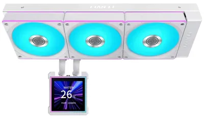 Productafbeelding van LIAN LI HydroShift II LCD-S 360CL wit, alles-in-één waterkoeling