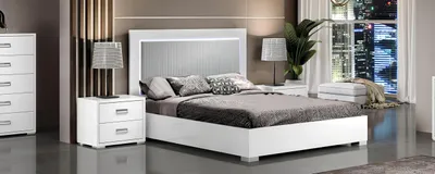 Image de Lit de luxe Hôtel Lits Lit rembourré Cadre de lit double Bois Design Moderne