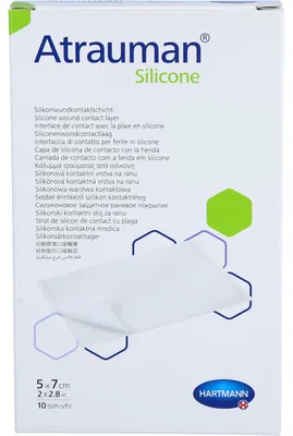 Produktbild von ATRAUMAN Silicone steril 5x7 cm Kompressen