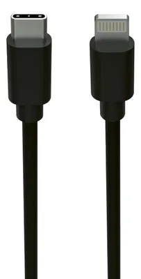 Obrázek produktu pro Ansmann 1700-0106, Černá, USB C, Lightning, 0,12 m, Samec, Samec