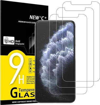 Image de Protection blindée en verre iPhone 11 Pro Max XS Max 9H HD 0.33mm ultra-clair