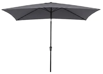 Immagine prodotto di Ombrellone COSTWAY, 300x200 cm, ombrellone rettangolare per balcone, ombrellone da giardino inclinabile di 30° su entrambi i lati, ombrellone per terrazza con manovella, ombrellone da mercato color antracite