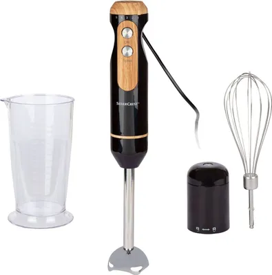 Zdjęcie produktu dla SilverCrest SSSH 600 A1/100257279, blender ręczny, obudowa z tworzywa sztucznego, moc 600 W, płynna regulacja prędkości