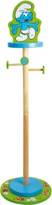 Produktbild von Jemini 711725 Kinderzimmer Garderobenständer Garderobe "Die Schlümpfe" - Höhe 120 cm