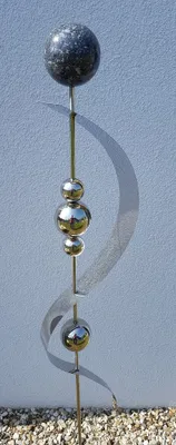 Produktbild von Skulptur Merkur anthrazit Edelstahl 150 cm Beetstecker Gartenstecker