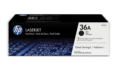 Obrázok produktu pre HP Dvojbalenie čiernych originálnych tonerových kaziet 36A LaserJet, 4000 strany, Čierna, 2 kusov