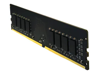 A single computer RAM module is shown against a white background.